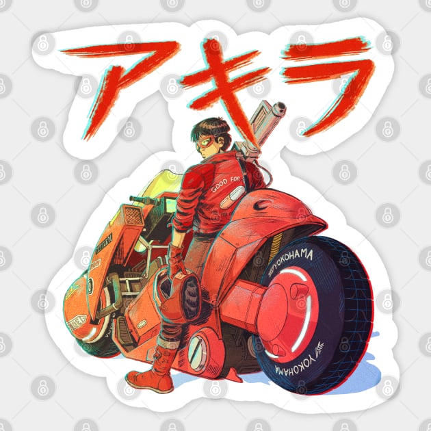 Kaneda Sticker by Merdet